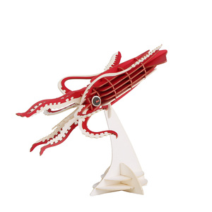CUPUZ Puzzle 3D Gigante <span class=keywords><strong>di</strong></span> Calamaro in Carta: Scopri il Gigante dei Fondali Marini - Kit Fai-da-te per Decorazione Scrivania, Artigianato, <span class=keywords><strong>Giochi</strong></span> Educativi - Product Image 1