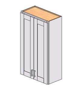 Mobiletto da Parete Bianco Shaker Sunique Sydney 24x42 Pollici in MDF con Anta Termoformata, Design Moderno per Cucina - Product Image 1