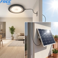 LAMPU GRATIS Lampu Plafon Tenaga Surya Tahan Air dengan Remote Control Lampu LED Hemat Energi untuk Penerangan Dalam Ruangan Rumah