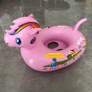 Pink Unicorn <b>Inflatable</b> Swim Ring For Children Water Toy Animal Pattern Swimming <b>Float</b> - Product Image 1