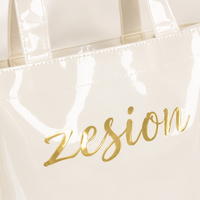 Sac fourre-tout de marque avec logo personnalisé, sac en PVC imperméable, vente en gros, sac de shopping réutilisable écologique, sac pour salon professionnel, fabrication directe OEM
