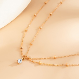 Chaîne de taille sexy à double couche avec pendentif en verre et perles pour femmes, accessoires de mode tendance pour la plage, bijoux de corps - Product Image 5