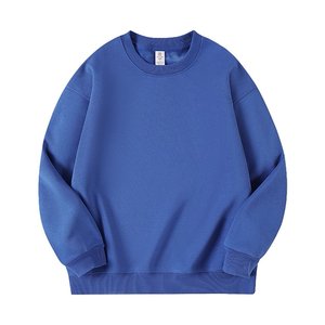 Sudadera con Capucha Personalizada de 420 g, Sudadera de Cuello Redondo para Hombre, Hombros Caídos, Color Sólido, Logotipo Impreso, Estilo Urbano, Peso Pesado - Product Image 4