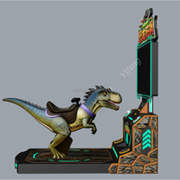 Machine de jeu d'arcade immersive Dinosaur Rider : simulateur de mouvement pour parc d'attractions et centre de divertissement familial