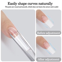 Clip de sculpture d'ongles professionnel en acier inoxydable, outil de façonnage de précision pour des manucures de qualité salon
