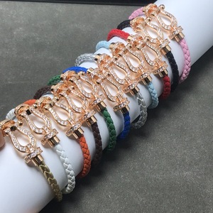 سوار أنيق رائج للبيع مطلي بالذهب عيار 18 قيراط، سوار FORCE 10، مجوهرات كلاسيكية من المصنع، سوار فريد أصلي - Product Image 4