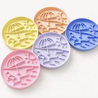 Bol pour chien MoMoPaw Beach Summer, design moderne, bol à alimentation lente, compatible lave-vaisselle et micro-ondes, bol puzzle en silicone