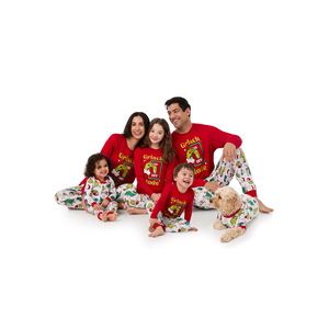 Envío Directo, Pijamas Navideños Rojos <span class=keywords><strong>de</strong></span> Grinch para Adultos y Niños, Conjuntos <span class=keywords><strong>de</strong></span> Pijamas Navideños a Juego para Familias, Pijamas Navideños <span class=keywords><strong>de</strong></span> Grinch - Product Image 2