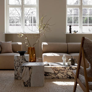 طاولة قهوة فاخرة من الرخام الإيطالي كالاكاتا البنفسجي 100٪ من ستونكوك، قاعدة مستطيلة 40×40 30×30×50 100×60×30 سم، أثاث منزلي - Product Image 6