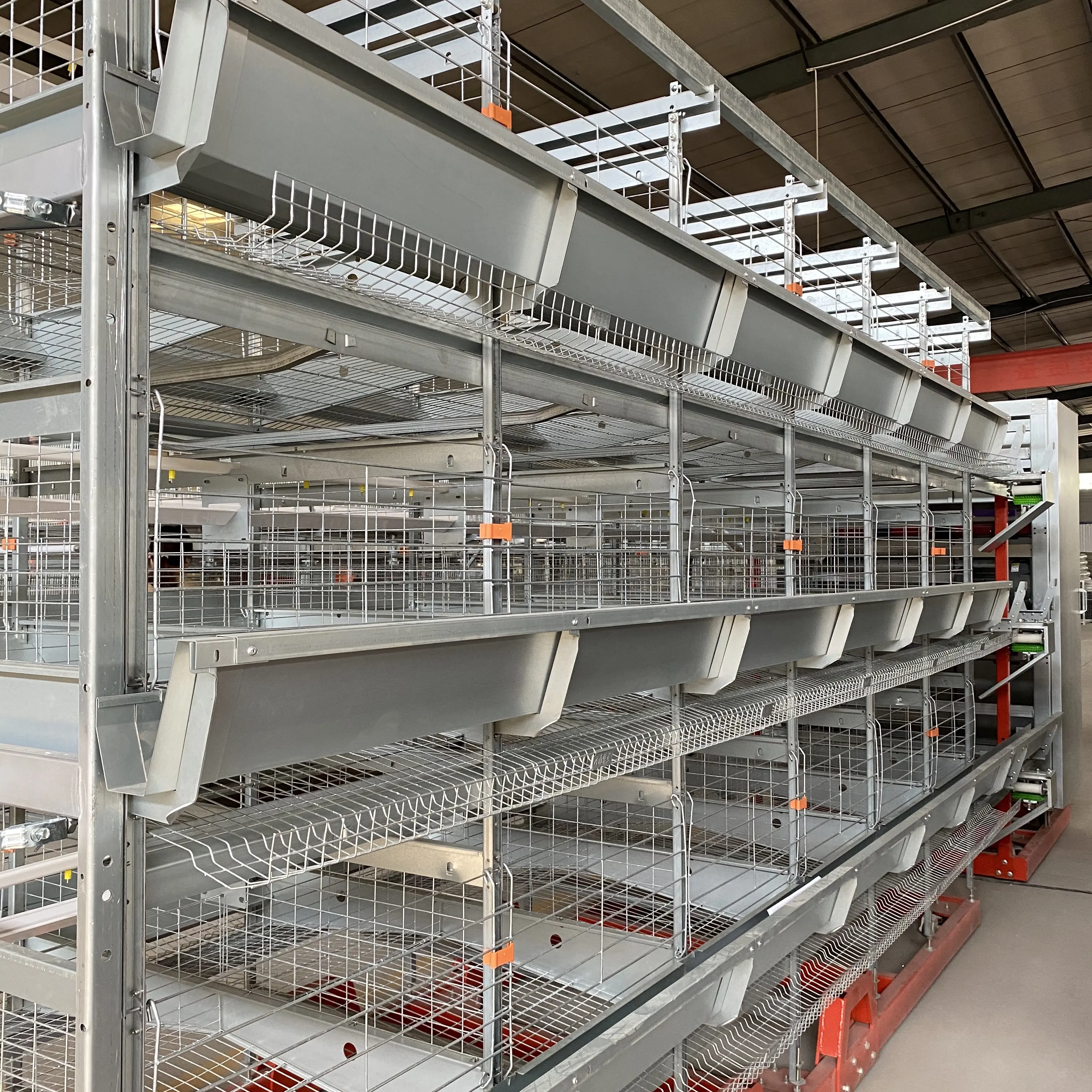 Cage à œufs de poulet 5 niveaux en H, avec mangeoire automatique, 120 oiseaux, 240 oiseaux, fourniture directe d'usine pour ferme de volaille du Pakistan, haute qualité