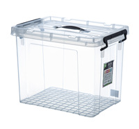 Boîte de rangement pour jouets d'enfants en plastique de grande capacité avec poignée, boîte de rangement pour la cuisine, boîte de rangement pour aliments au réfrigérateur, conteneur en plastique