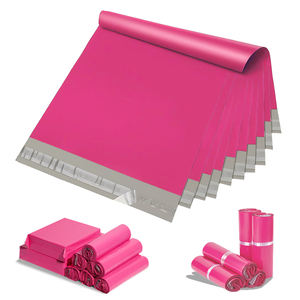 Bolsa de embalaje impermeable autoadhesiva para ropa, de 28x42cm, 100 piezas, color rosa, gruesa, para logística de ropa, venta al por mayor. - Product Image 1