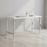 Table pliante en acier inoxydable sur mesure, conçue pour une utilisation intensive, avec des charnières renforcées et un mécanisme de verrouillage fluide