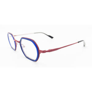 Las últimas gafas ópticas de acetato de metal poligonal hechas a mano, gafas con montura listas para enviar - Product Image 4