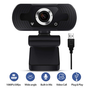 H8-cámara web 1080p HD para ordenador portátil, webcam de 360 grados con micrófono y trípode - Product Image 4