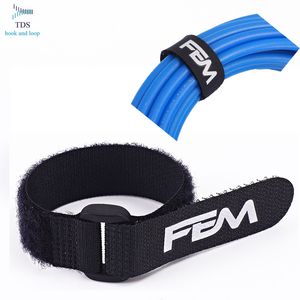 Adjustable Releasable Reusable Custom logo Nylon <strong>Hook</strong> <strong>and</strong> <strong>Loop</strong> Strap Cable Tie with Plastic Buckle - Product Image 1