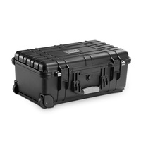 Mallette à outils étanche en PP noir à vendre Mallette rigide OEM avec roues pour le stockage en vol avec insert en mousse EVA