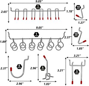 Cardboard Display <b>Stand</b> With Hook Hangers Popular Peg Hooks - Product Image 6