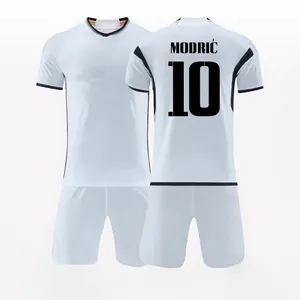 23 24 madrids bóng đá bóng đá T-Shirts 10 # modric đi Áo sơ mi thoáng khí thể thao bóng đá mặc Jersey Câu Lạc Bộ Bóng Đá người đàn ông đồng phục