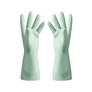 Nitrile Kitchen Dishwashing Gloves Extra Long Waterproof Oil Resistant For Housework And Laundry Pink - Product Image 5