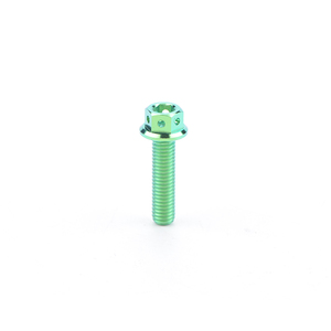 Vis hexagonale en acier inoxydable M6 à bride creuse modifiée pour moto, en titane brûlé - Product Image 4