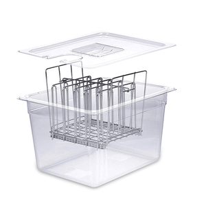 Kit de accesorios Sous Vide de 12 cuartos de galón sin BPA, funda completa para tapa de contenedor, incluye libro de cocina, para servicios de restaurante y hotel - Product Image 1