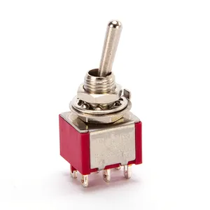 KN1-203 On-Off-On 6 Pin 2-way Momentary Rocker Toggle Switch