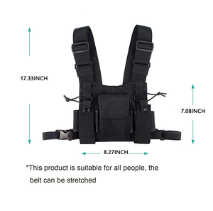 Bolsa táctica transfronteriza para walkie-talkie, para operaciones generales, seguridad exterior, uso en servicio, para colgar en el pecho - Product Image 5