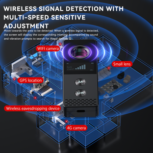 เครื่องตรวจจับสายลับ AI ขนาดเล็กแต่ฉลาด ค้นหากล้องจิ๋วและ GPS พร้อมระบบแจ้งเตือนอัจฉริยะ 3 ระดับ - Product Image 4