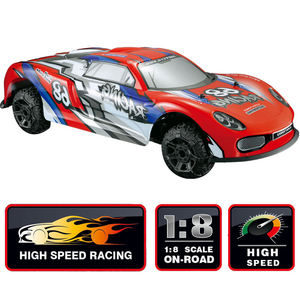 Coche de Carreras de Metal a Escala 1:8 con Control Remoto de 4 Canales, Velocidad Máxima de 60 km/h, 2.4G, Absorción de Impactos, Fuerte Tracción, Juguetes de Coches RC - Product Image 3