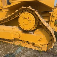 Bulldozer sur chenilles d'occasion CAT D8R de marque japonaise, équipement de construction Caterpillar de seconde main avec composants essentiels moteur et pompe