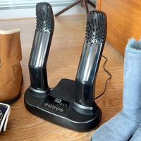 Sèche-chaussures et bottes de ski électrique professionnel déshumidifiant, flux d'air à 360 degrés, minuterie, ozone, chauffage PTC, écran LCD, certifié CE