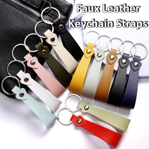 Llavero portátil de cuero PU con colgante en forma de corazón, accesorio de llavero en blanco, etiqueta personalizada para pareja, colgante para <span class=keywords><strong>coche</strong></span> - Product Image 5
