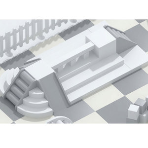 Área de Juegos Interior para Niños con Bloques Suaves de Plástico Blanco para Uso Doméstico - Product Image 5