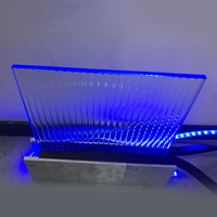 Garde-corps en verre de chaussure de Base de qualité supérieure utilisation intérieure/extérieure garde-corps en verre en aluminium canal en U avec lumière LED