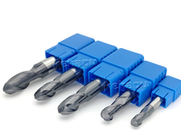 Fraise à queue sphérique en carbure de tungstène HSS HRC45 à 2 cannelures de 8 mm, haute efficacité, personnalisée (ODM/OEM) pour machine de rectification CNC