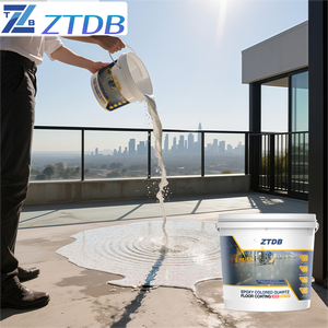 Solusi Pelapis Lantai Efek Marmer 100% <span class=keywords><strong>Solid</strong></span> dan Tahan Lama dari Pabrik ZT dengan Pelapis Lantai Epoxy Berpasir Berwarna Anti Selip - Product Image 1