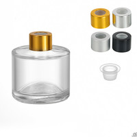 Bouteille de diffuseur de roseau ronde de luxe 50ml 100ml 120ml 150ml 200ml Bouteille de diffusion de parfum vide