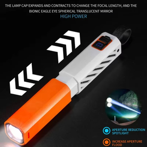 Cao lumens siêu sáng <span class=keywords><strong>mini</strong></span> Telescopic Zoom USB sạc ngoài trời khẩn cấp Trắng <span class=keywords><strong>Led</strong></span> troch ánh sáng đèn pin chiến thuật - Product Image 4