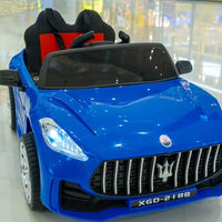Mobil Sport Anak Bertenaga Baterai 12V, Plastik, Dapat Dikendarai, Remote Control, Aplikasi Pintar, Suspensi 4 Roda, Lampu Belakang LED, untuk Usia 3-8 Tahun