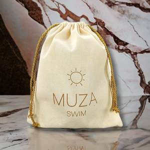 Bolsa de Lona de Algodón Premium con Cordón, Proveedor al por Mayor, Mochila Ecológica Reutilizable para Empaque de Marca y Regalos - Product Image 2