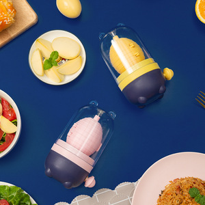 Mélangeur d'oeufs d'or portable facile à tirer avec corde de traction cuisine cuisson silicone et oeuf en plastique pour usage domestique - Product Image 2