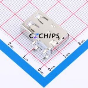USB90-10-T2-W USB Connector Through hole Component (THT) Connector Type-A USB 2.0 Female Side Insert - Product Image 2