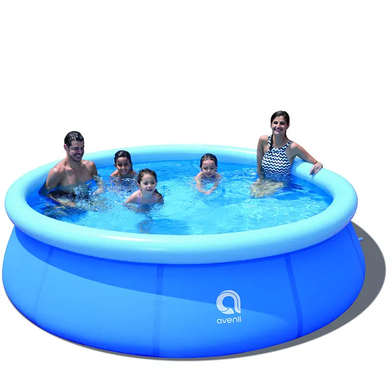 B02 Easy Set up backyard 12ft above ground inflatable swimming pool Prompt Set up Pool family water sports playing equipment