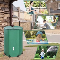 Johold Draagbare 53 Gallon Regensysteem Opslagcontainer Watertank Downspout Inklapbare Regenwater Opvang Barrel2