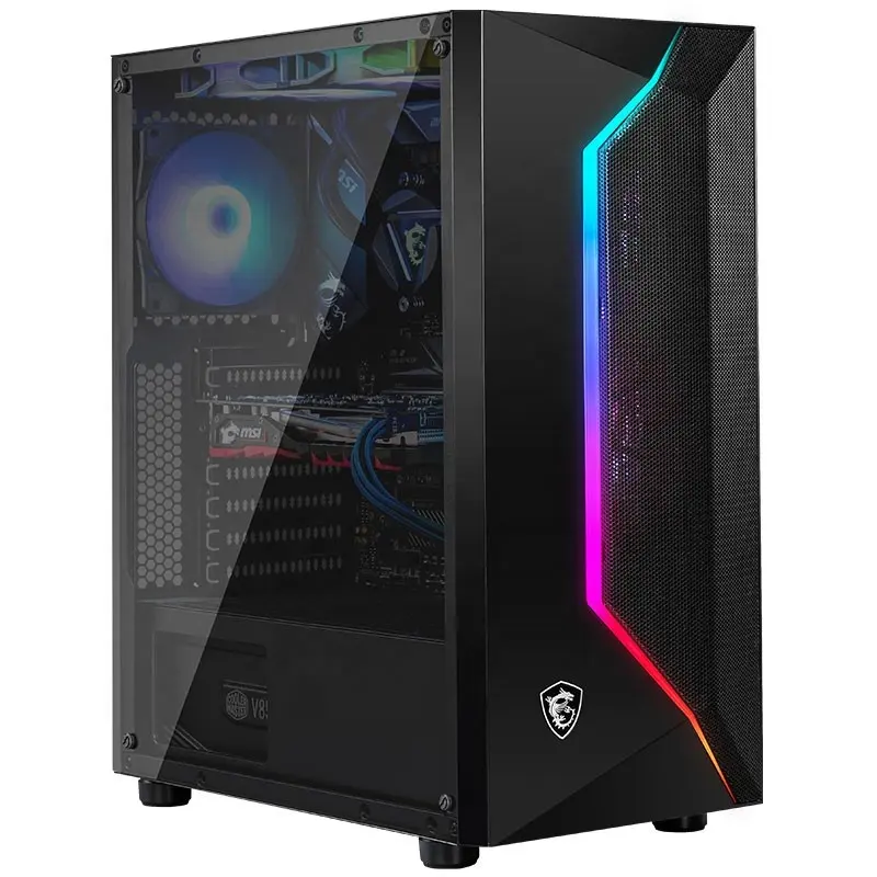 Factory Direct New MSI PC Gamers Completo Desktop RGB ITX Mid ATX Tower Gaming PC Computer Case