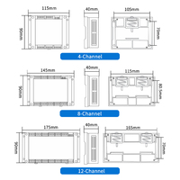 Transmetteur multi-canaux Kunhong 8, transmetteur de poids RS485, module de câble de communication MODBUS-RTU KM-3
