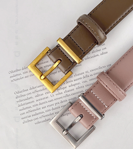 New Style Split Genuine Leather Vintage Women's <strong>Belt</strong> with Alloy Buckle Simple Design for Jeans Casual Pants Wide 2.8cm Factory - Product Image 5