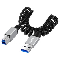 Kabel Printer USB 3.0 3.0 a Male ke B Male, Kabel Transmisi Data Kecepatan Tinggi 5GB yang Dapat Diperpanjang