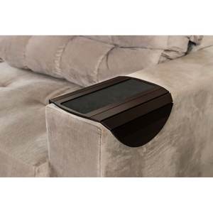 Bandeja de sofá de madera de bambú Mesa de reposabrazos de sofá lateral de bambú flexible decorativa moderna - Product Image 2